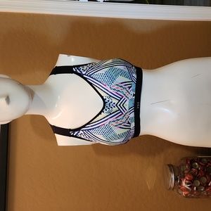 VSX Sport Green/Blue Print Bra (0682)